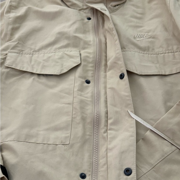 Nike Men’s Sportswear Woven M65 Full-Zip Military Jacket Sand Large - Picture 9 of 13
